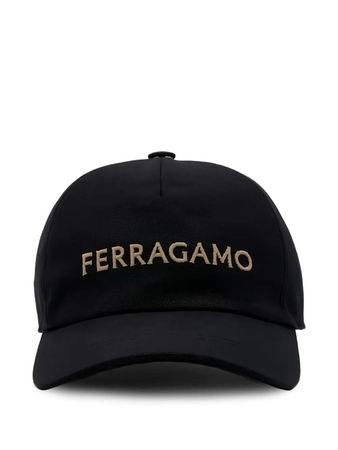 Ferragamo logo-embroidered baseball cap - Black - zdjęcie produktu nr 1