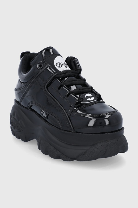 Buffalo Buty skórzane 1339-14 2.0 1533234 kolor czarny na platformie - zdjęcie produktu nr 1