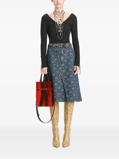Tory Burch denim skirt - Blue - zdjęcie produktu nr 2