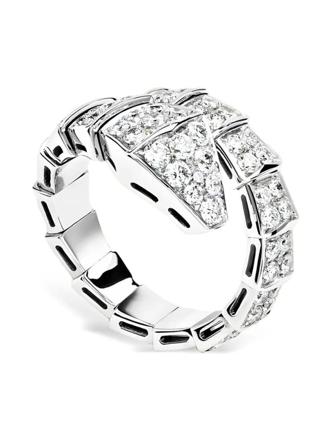 Bvlgari 18K white gold Serpenti Viper diamond ring - zdjęcie produktu nr 2