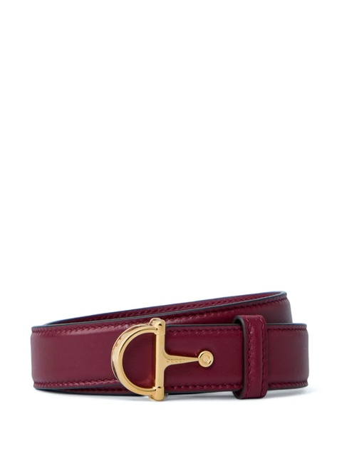 Gucci Horsebit leather belt - Red - zdjęcie produktu nr 1