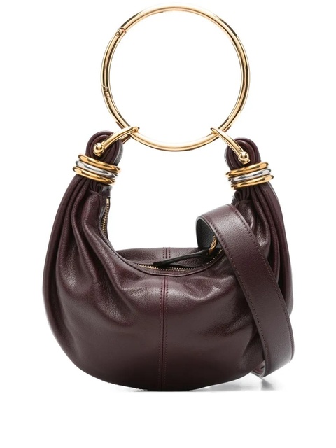 Chloé circular-handle leather tote bag - Red - zdjęcie produktu nr 1