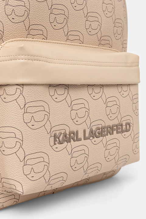Karl Lagerfeld plecak damski kolor beżowy duży wzorzysty A1W30133 - zdjęcie produktu nr 2