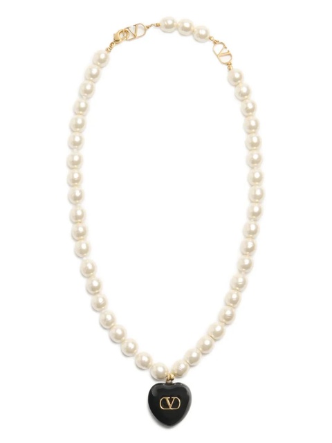 Valentino Garavani Coeur Royal necklace - White - zdjęcie produktu nr 1