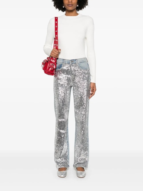 Maje sequin-embellished jeans - Blue - zdjęcie produktu nr 1