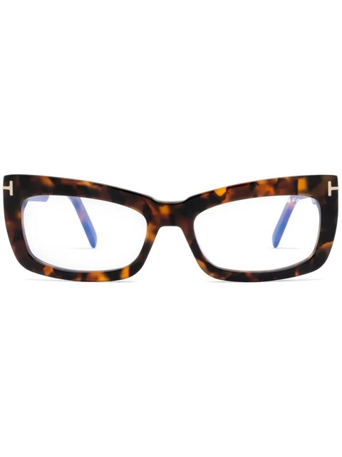 TOM FORD Eyewear rectangle-frame glasses - Brown - zdjęcie produktu nr 1