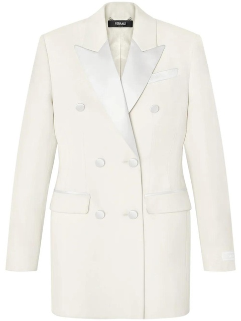 Versace Hourglass tuxedo blazer - White - zdjęcie produktu nr 1
