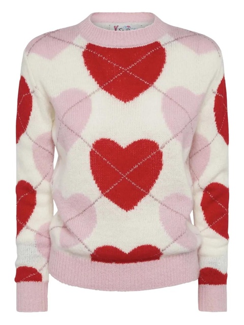 MC2 Saint Barth New Queen heart-print sweater - White - zdjęcie produktu nr 1