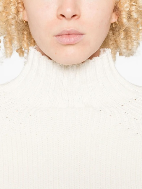Sportmax Balloon mock-neck knitted top - White - zdjęcie produktu nr 2