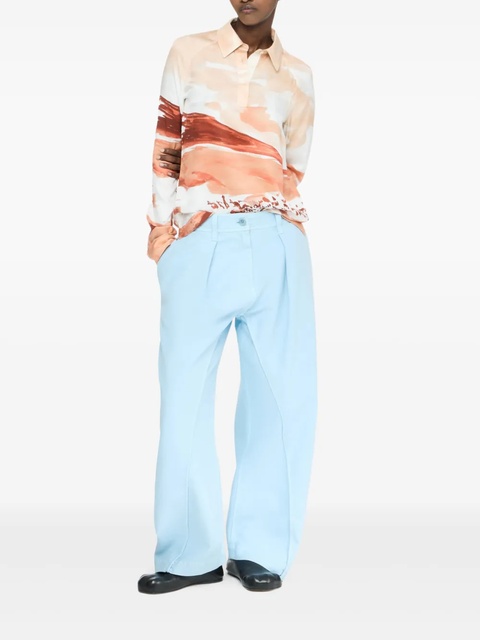 JW Anderson pleated panel trousers - Blue - zdjęcie produktu nr 1