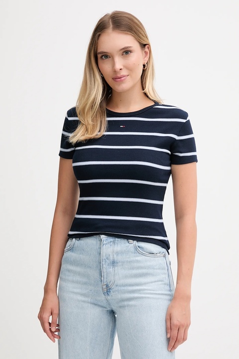 Tommy Jeans t-shirt damski kolor granatowy DW0DW17383 - zdjęcie produktu nr 1