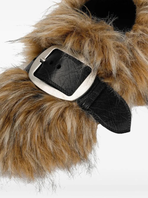 Dolce & Gabbana fur buckled loafers - Brown - zdjęcie produktu nr 2
