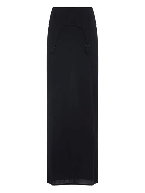 Jean Paul Gaultier suspender-detail maxi skirt - Blue - zdjęcie produktu nr 2