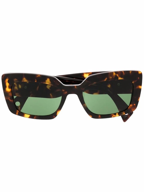 Lanvin rectangle-frame sunglasses - Brown - zdjęcie produktu nr 1