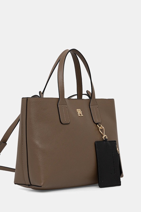 Tommy Hilfiger torebka kolor beżowy AW0AW18233 - zdjęcie produktu nr 1