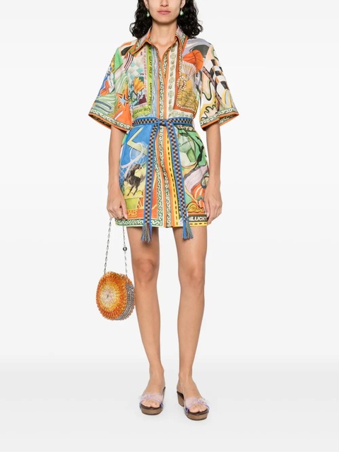 ALEMAIS Lucky Pace shirt dress - Blue - zdjęcie produktu nr 2