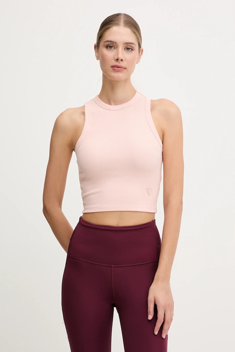 Guess top damski kolor różowy - zdjęcie produktu nr 1