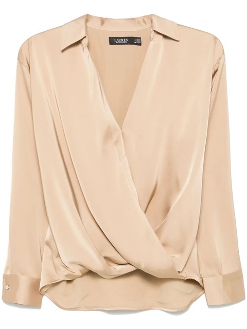 Lauren Ralph Lauren wrap blouse - Neutrals - zdjęcie produktu nr 1