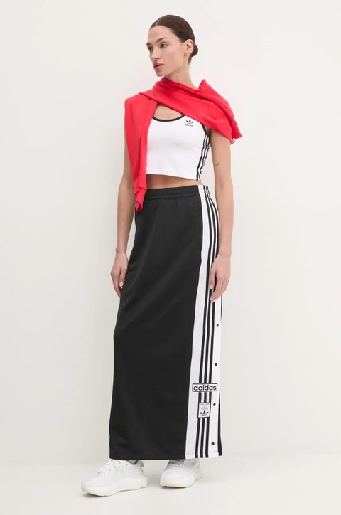adidas Originals spódnica Adibreak Adicolor Maxi Skirt kolor czarny maxi prosta JD0923 - zdjęcie produktu nr 1