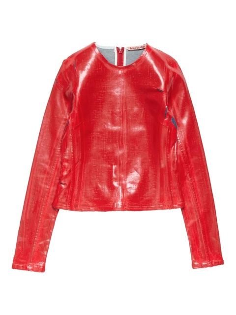 Acne Studios long-sleeve zipped top - Red - zdjęcie produktu nr 1