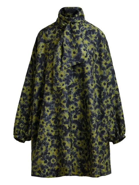 Essentiel Antwerp floral-print midi dress - Green - zdjęcie produktu nr 1
