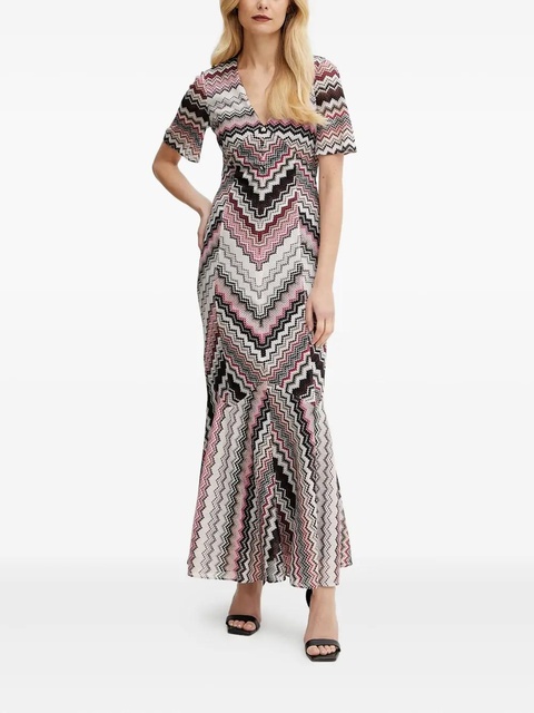Missoni zigzag-knit fishtail dress - Black - zdjęcie produktu nr 1