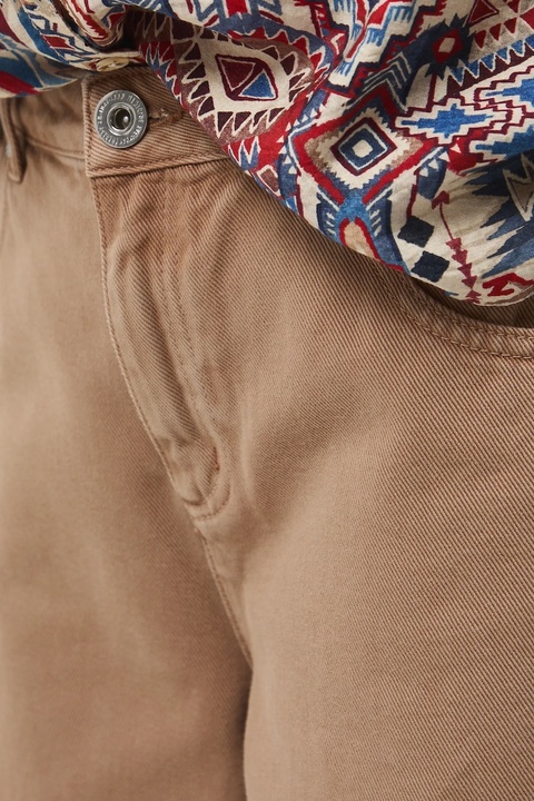 Medicine jeansy bawełniane kolor brązowy - zdjęcie produktu nr 1