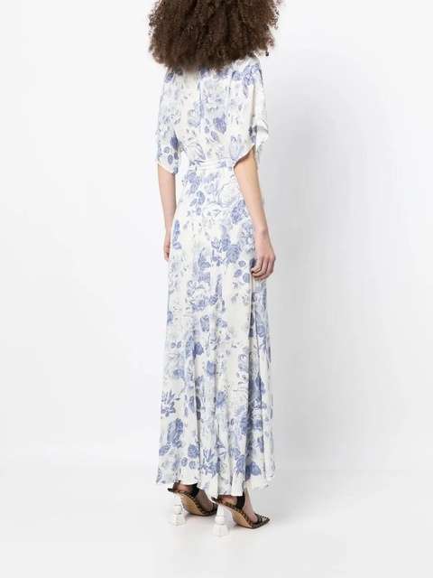Reformation Winslow draped wrap dress - White - zdjęcie produktu nr 1