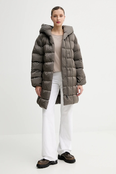 Calvin Klein kurtka kolor brązowy zimowa oversize LV044D541G - zdjęcie produktu nr 2