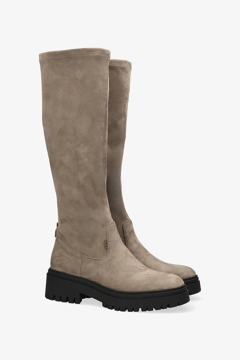 Mexx kozaki PHAEDRE KETO damskie kolor beżowy na płaskim obcasie MI001803753W-01 - zdjęcie produktu nr 2