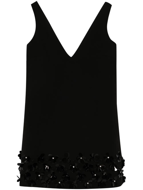 Self-Portrait 3D-sequins crepe mini dress - Black - zdjęcie produktu nr 1