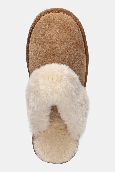 Answear.LAB kapcie zamszowe kolor brązowy - zdjęcie produktu nr 1