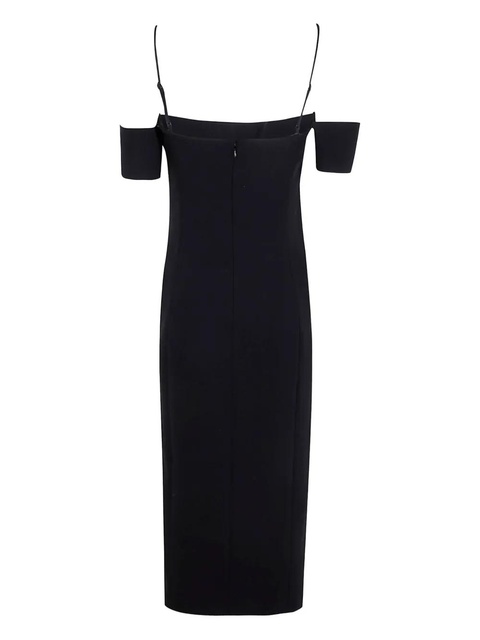PINKO off-shoulder slit dress - Black - zdjęcie produktu nr 1