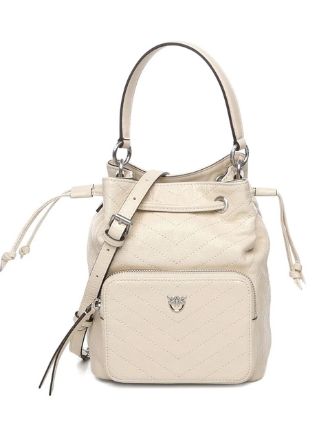 PINKO small Cargo Bucket chevron-quilted tote bag - Neutrals - zdjęcie produktu nr 1
