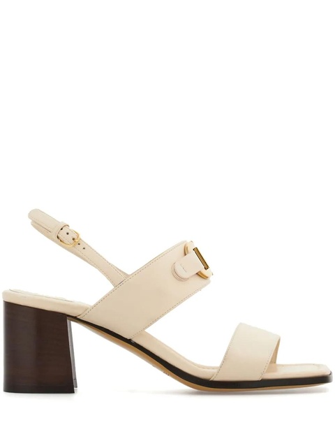 Ferragamo 55mm Gancini-buckle leather sandals - Neutrals - zdjęcie produktu nr 1