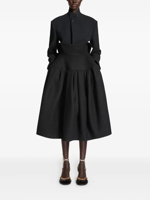 DRIES VAN NOTEN crop-hem buttoned-cuffs blazer - Black - zdjęcie produktu nr 2