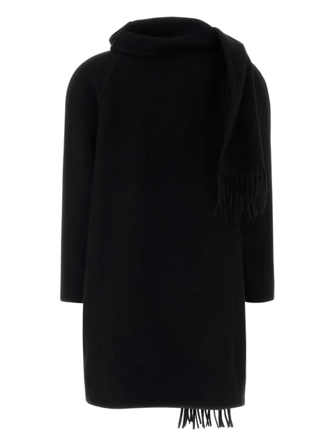 Balenciaga fringe-detail coat - Black - zdjęcie produktu nr 2