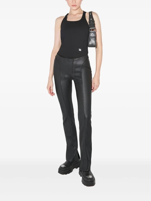 MISBHV leather-effect flared trousers - Black - zdjęcie produktu nr 1