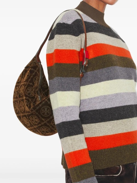 Tory Burch T Monogram Balloon small shouder bag - Brown - zdjęcie produktu nr 1