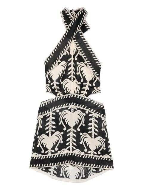 Johanna Ortiz Tide halterneck cut-out mini dress - Black - zdjęcie produktu nr 1