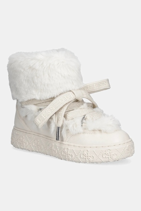 Guess śniegowce UNESSA kolor beżowy FLFUEK FUR10 - zdjęcie produktu nr 1