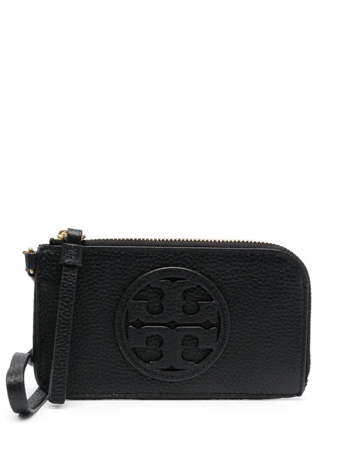 Tory Burch Miller logo-cut card case - Black - zdjęcie produktu nr 1