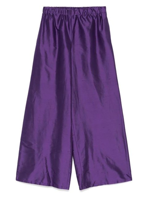 Max Mara silk wide-leg trousers - Purple - zdjęcie produktu nr 1