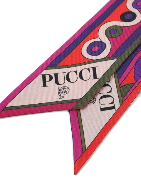 PUCCI geometric-pattern silk scarf - Pink - zdjęcie produktu nr 2