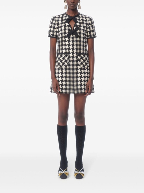 Valentino Garavani geometric-pattern mini dress - Neutrals - zdjęcie produktu nr 2