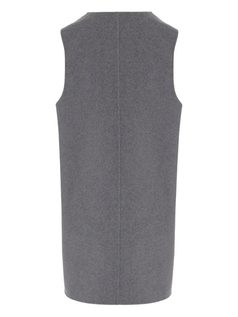 KHAITE wool sleeveless dress - Grey - zdjęcie produktu nr 2