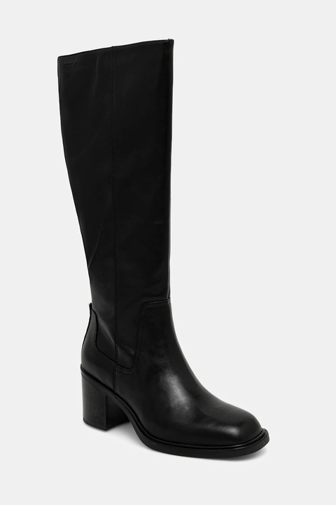 Vagabond Shoemakers kozaki skórzane MERYL damskie kolor czarny na słupku 6047-001-20 - zdjęcie produktu nr 1