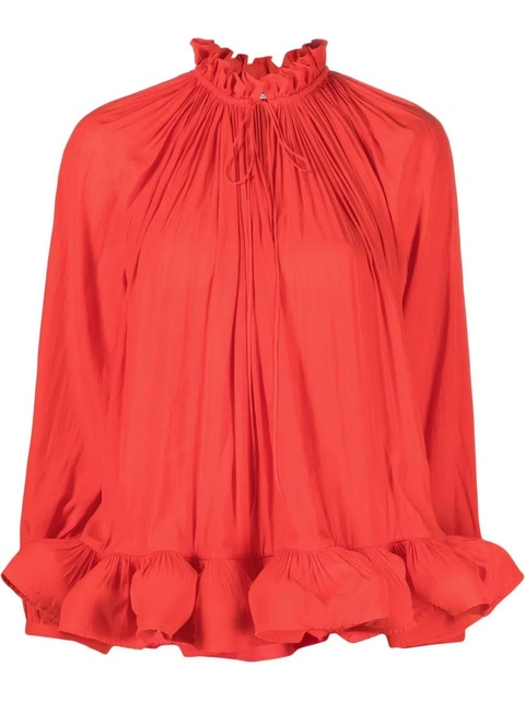 Lanvin ruffled gathered blouse - zdjęcie produktu nr 1