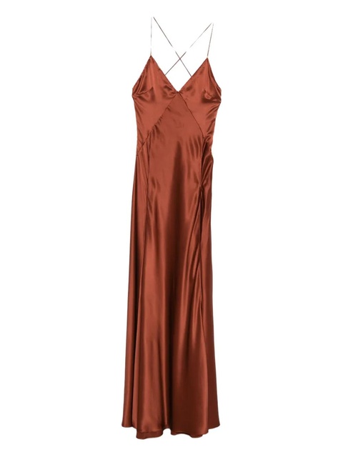 AMIRI satin dress - Brown - zdjęcie produktu nr 1