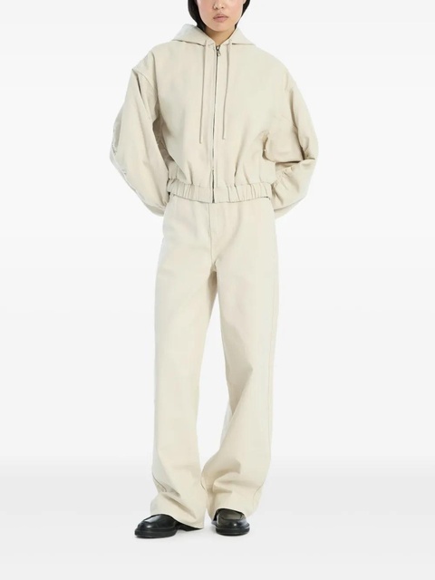 ROTATE BIRGER CHRISTENSEN R-embroidery cotton straight-leg jeans - Neutrals - zdjęcie produktu nr 2